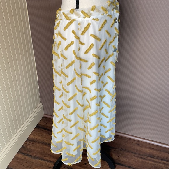 Daniel rainn cream/green skirt size large - Picture 4 of 11